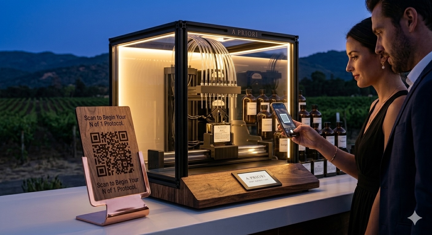 The A Priori compounder at a live event